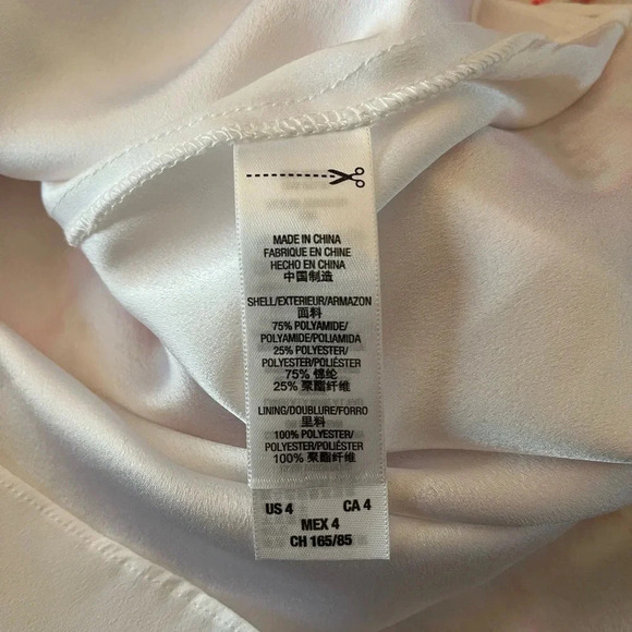 Juicy Couture White + Pink Lace Mini Dress Size 4 - Picture 10 of 12